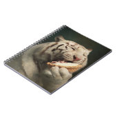 White Tiger Pie Notes – Elegant Notebook Notizblock (Linke Seite)