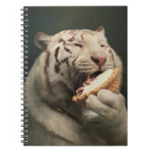 White Tiger Pie Notes – Elegant Notebook Notizblock (Vorderseite)