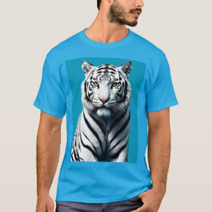 White Tiger Pop Art - Fierce & Colorful Wilde Katz T-Shirt