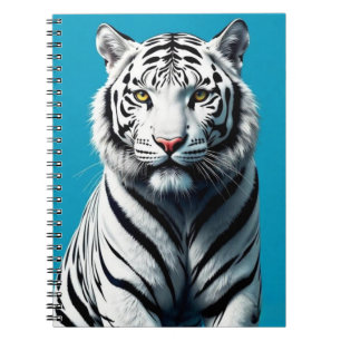 White Tiger Pop Kunst - Dichtung und Musik Notizblock