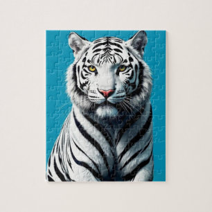 White Tiger Pop Kunst - Dichtung und Musik Puzzle