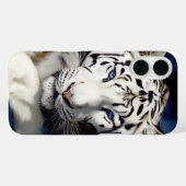 White Tiger Portrait Case-Mate iPhone Hülle (Rückseite (Horizontal))