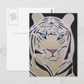WHITE TIGER POSTCARD 2 POSTKARTE (Vorne/Hinten)