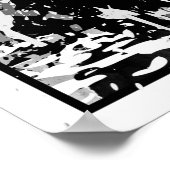 White Tiger Poster - Tiger Kopf Kunstdrucken (Ecke)