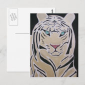 WHITE TIGER POSTKARTE (Vorne/Hinten)