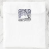 WHITE TIGER QUADRATISCHER AUFKLEBER (Tasche)