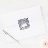 WHITE TIGER QUADRATISCHER AUFKLEBER (Umschlag)