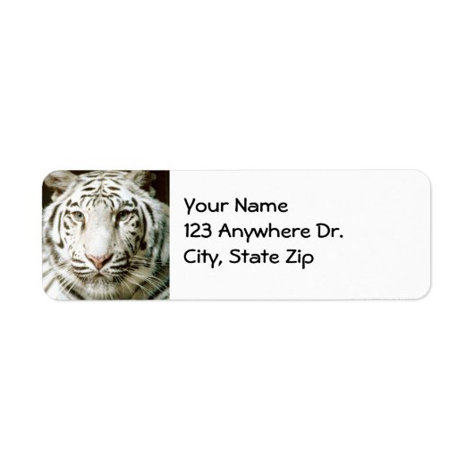 White Tiger Return Labels (Vorne)