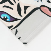 White Tiger Roar: Dschungel-Regenwaldmuster Fleecedecke (Ecke)