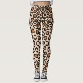 White tiger Safari Print Leggings (Vorderseite)