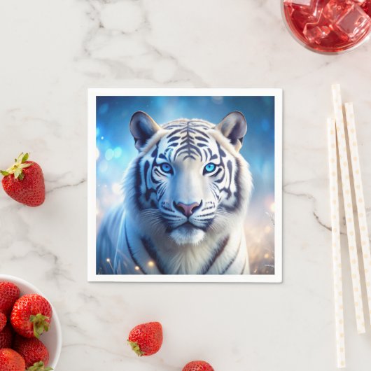 White Tiger Serviette (Beispiel)