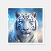 White Tiger Serviette (Vorderseite)