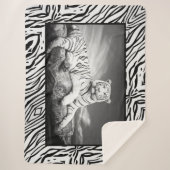White Tiger Sherpa Blanket Sherpadecke (Vorderseite)