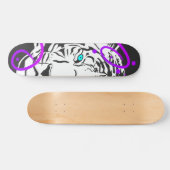 White Tiger Skateboard (Horizontal)