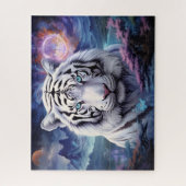 White Tiger Surreal Fantasy Art Puzzle (Vertikal)