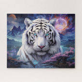 White Tiger Surreal Fantasy Art Puzzle (Horizontal)
