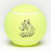 White Tiger Tennisbälle (Rückseite)