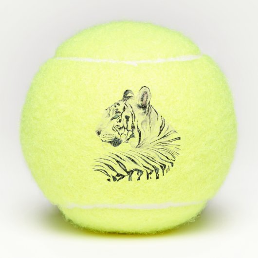 White Tiger Tennisbälle (Vorderseite)