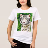White tiger Tri-Blend shirt (Vorderseite)