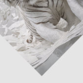 White Tiger trio - Decoupage - Seidenpapier (Detail)