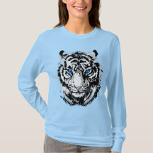 White Tiger Tshirts - Tiger Women Shirt