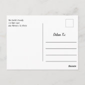 White Tiger Up Nah 2 Postkarte (Rückseite)