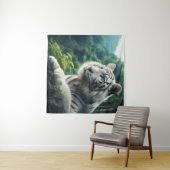 White Tiger Wandteppich (Beispiel (Horizontal))