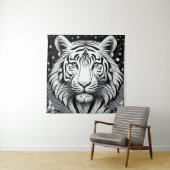 White Tiger Wandteppich (Beispiel)