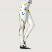  White Tiger Yellow Butterfly Gold Stardus Leggings (Rechts)