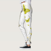 White Tiger Yellow Butterfly Leggings (Links)
