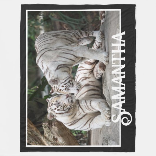 White Tigers Fleecedecke (Vorderseite)