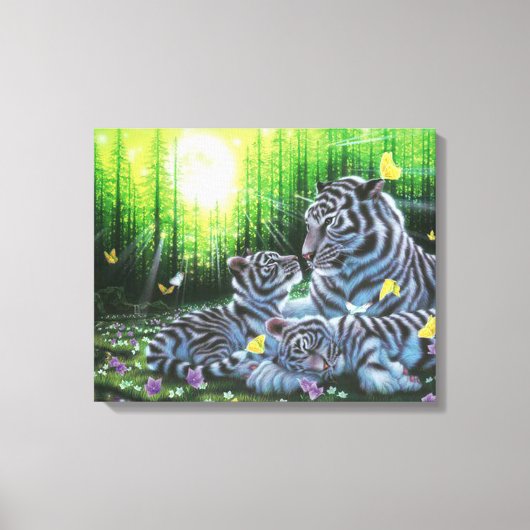 White Tigers Leinwanddruck (Vorderseite)