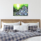 White Tigers Leinwanddruck (Insitu (Schlafzimmer))