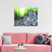 White Tigers Leinwanddruck (Insitu (Wohnzimmer))