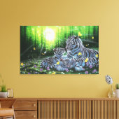 White Tigers Leinwanddruck (Insitu (Wohnzimmer))