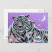 White Tigers Postkarte (Vorne/Hinten)