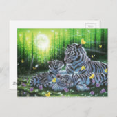 White Tigers Postkarte (Vorne/Hinten)