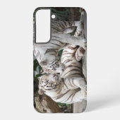 White Tigers Samsung Galaxy Case Samsung Galaxy Hülle (Rückseite)
