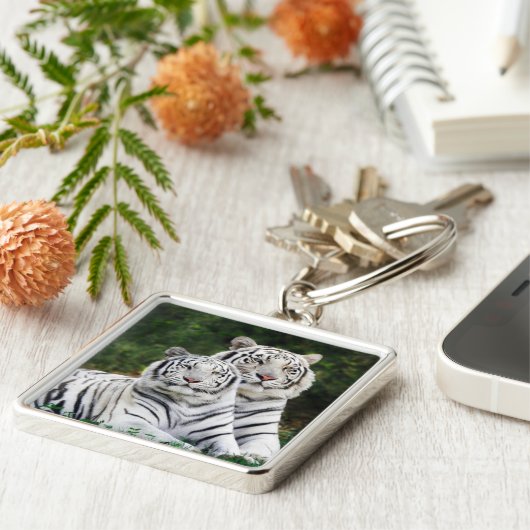 White Tigers Schlüsselanhänger (Seite)