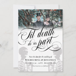 White Til Death Do us Part Foto Save the Date