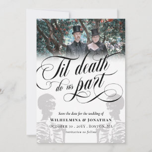 White Til Death Do us Part Foto Save the Date