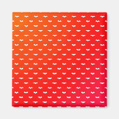 White Tiny Bats Red Magnet (Vorne)