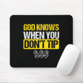 White Tip Barkeeper Barman Waiter Pub Geschenk Mousepad (Mit Mouse)