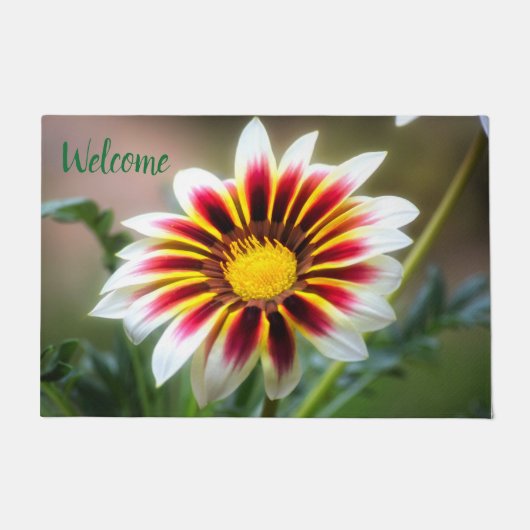 White Tipped Gazania Doormat Fußmatte (Vorderseite)