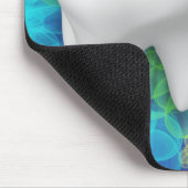 White Tooth Blumen Design Dentist Mousepad (Ecke)