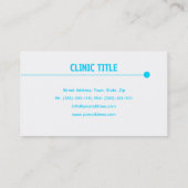 White Tooth Zahnersatz-Erinnerung Visitenkarte (Rückseite)