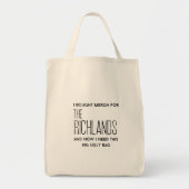 White Tote Bag Tragetasche (Vorne)