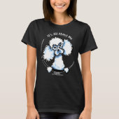 White Toy Poodle alles über mich Angepasst T-Shirt (Vorderseite)