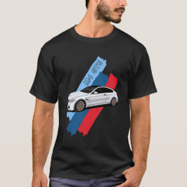 White Track Beast Performance Racing Stripes T-Shirt
