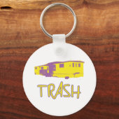White Trailer Park Trash Arme Dumb Redneck Schlüsselanhänger (Vorderseite)